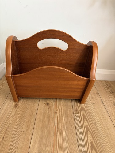 Vintage wooden magazine rack - vintage,
