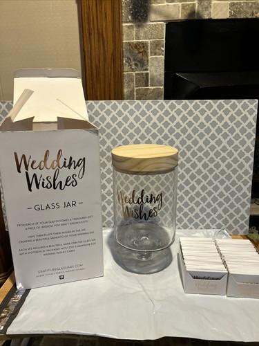 Wedding wishes gratitude glass - wishes,