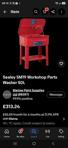 Sealey sm19 workshop - sealey, parts