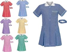 School Girls Gingham Dress
