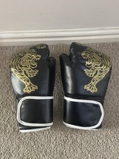 Boxing Gloves Set Gold Tiger