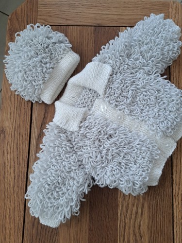 Hand knitted baby loopy jacket - hand-knitted,