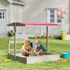 Outsunny kids wooden sandbox - outsunny,