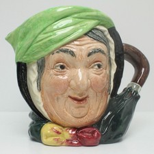 Royal Doulton Sairey Gamp Large Toby Character Jug D5451  A Stamped 6.25"