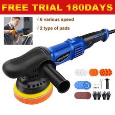 Electric Car Polisher DA Sander Buffer Polishing Machine Kit 6 Variable Speed