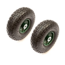 2x 4.10/3.50-4 10 Inch Wheel &