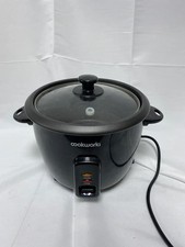 Cookworks 1.5L Capacity Rice Cooker 500W Power 2 Settings Black Customer Return
