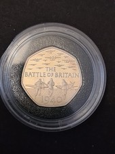 2015 4th Portrait Battle Of Britain Silver Proof Piedfort 50p Only 664 Issued