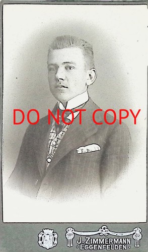 Cdv card man portrait - cdv,