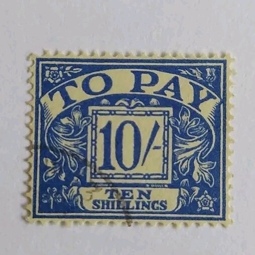 1963 10s postage due very - postage, fine