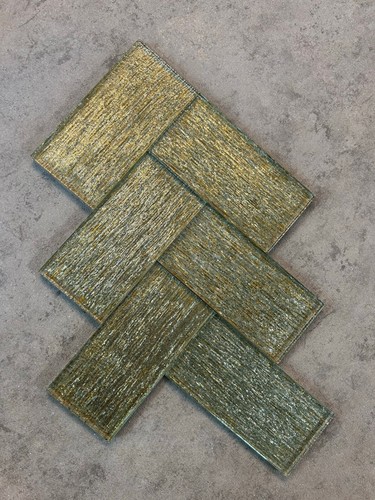 Gold shimmering metro glass - metro,
