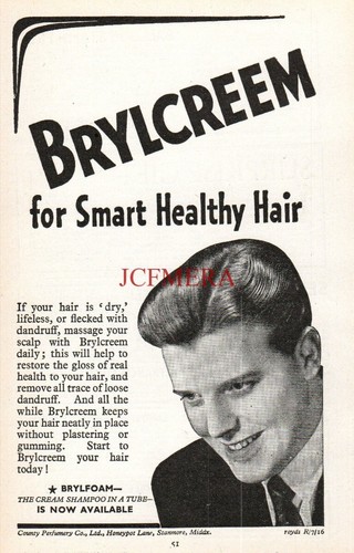 Brylcreem hair cream advert - brylcreem,