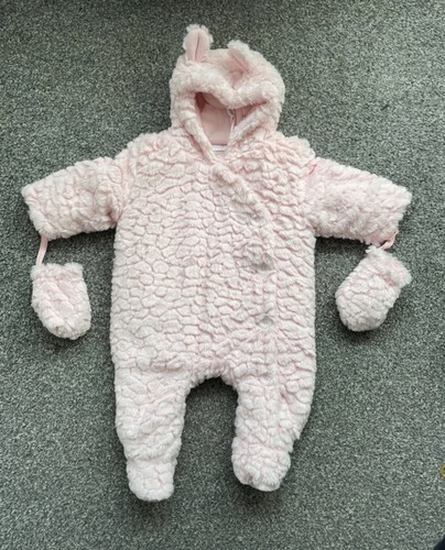 Baby girls pink snowsuit new - baby,