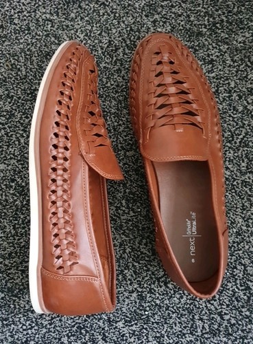Boys leathe loafer woven shoes - leathe,