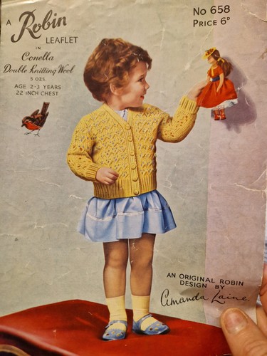 Copy robin 658 baby cardigan - robin,