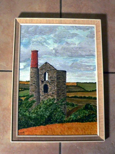 Signed powell painting on - painting,