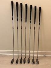 Wilson Deep Red WT200 Irons 5-9 + PW & SW (7 Clubs) - WT Wide Tip Steel Shafts 