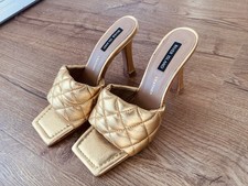 River Island gold quilted slip