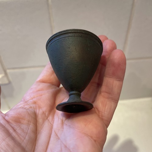 Victorian pewter egg - victorian, cup