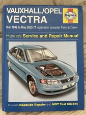 Vauxhall/Opel - Vectra Petrol & Diesel 1999-2002 Service Manual 3930 - Haynes