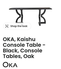 Stunning Oka Black Console