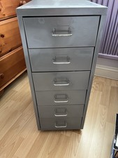 6-Drawer Metal Chest Filing Cabinet for Office and Garage Storage