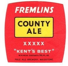 Beer Label: Fremlins Brewery