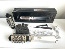 OKWRAP 3 In 1 Rotating Hair Dryer Brush, Hot Air 2 Brushes Blow Dry 3 Temp 1000W