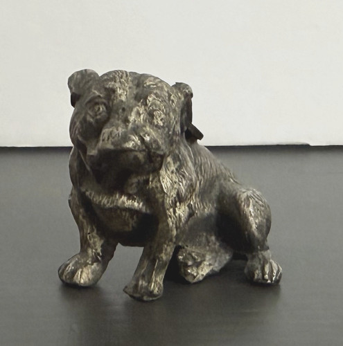 Antique yale bulldog sculpture - bulldog,