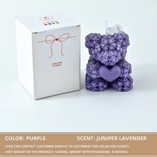 Luxury handcrafted rose bear - luxury,