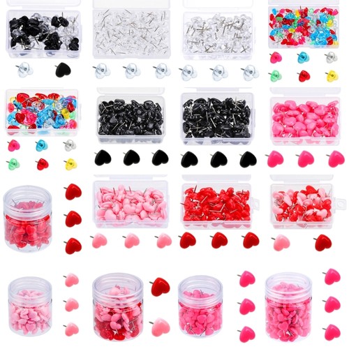 100 150pcs heart - push, pins