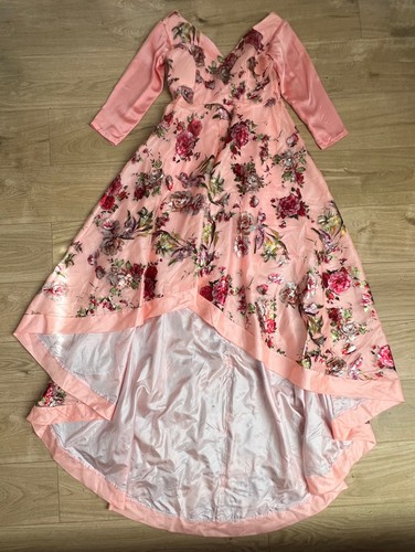 Pink floral high low - pink, occasion