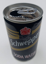 RARE Vintage SCHWEPPES Soda Water Drinks Mini Can 150ml Collectors Empty 1995 GC