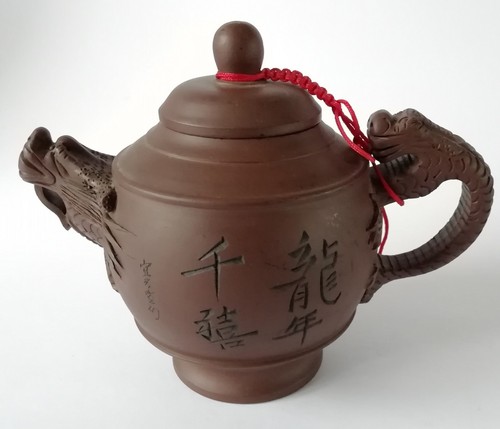 Yixing oriental brown teapot - yixing,