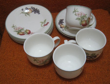 12x M & S Ashberry Plates Cups Saucers Scratched Marks & Spencer St Michael