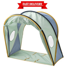 IKEA ELDFLUGA Kids Bed Tent Blue/Green Foldable Play Canopy Bedroom Decoration