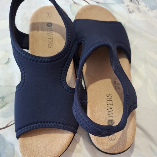 Navy pavers slip comfy - slip, on