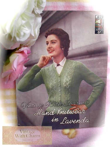 Vintage 50s knitting pattern - vintage,