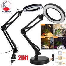 10X Magnifier Glass LED Desk