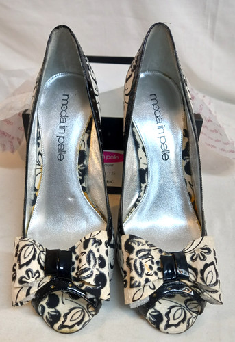 Moda pelle casi shoes - pelle, peep