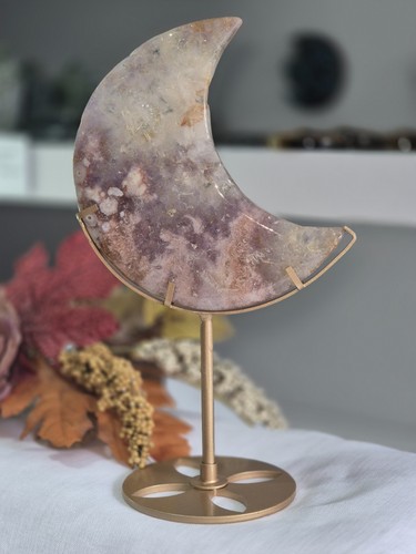 Pink amethyst moon with - pink,