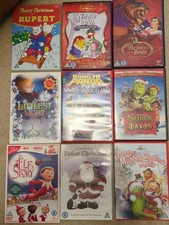 9x Kids Animated Christmas Movie DVDs ~ DVD Job Lot Bundle Collection