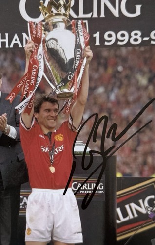 Genuine roy keane signed 6x4 - genuine,