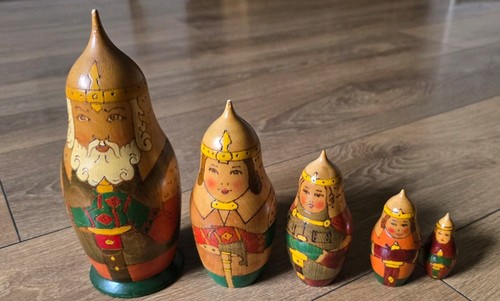 Hand painted wooden - hand, russian