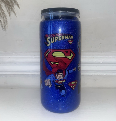 Superman blue glitter - superman,