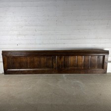 Antique Oak Pew Back Panel