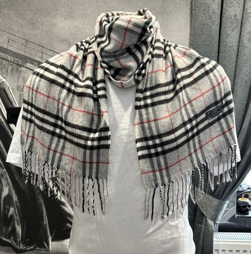 Burberry vintage scarf - scarf, grey