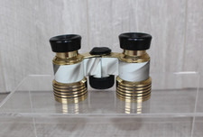 Tasco 20- 2327 Marble Effect & Brass Opera Glasses / Theatre Binoculars