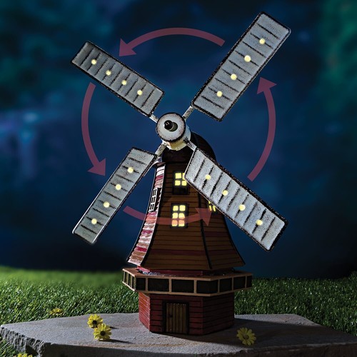 Solar windmill rustic garden - rustic,