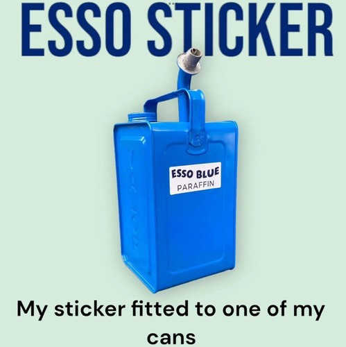 Esso blue paraffin - blue,